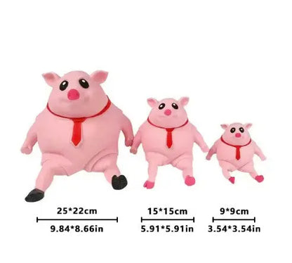 Antistress-Spielzeug Schweinchen | Weicher, langlebiger Gummi Mivoza Deutschland