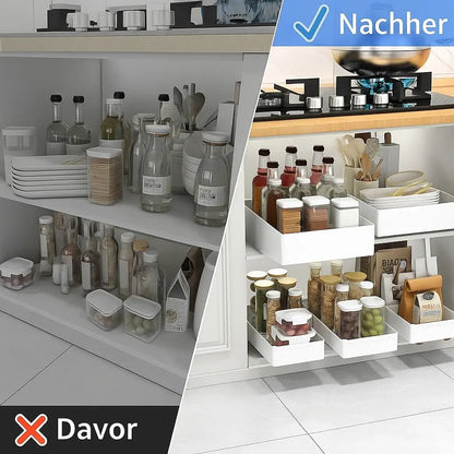 Ausziehbarer Schrank-Organizer | Platzsparend & ohne Bohren Zorenza