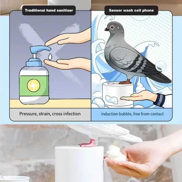Automatischer Tauben-Seifenspender – Berührungslos für maximale Hygiene Zorenza