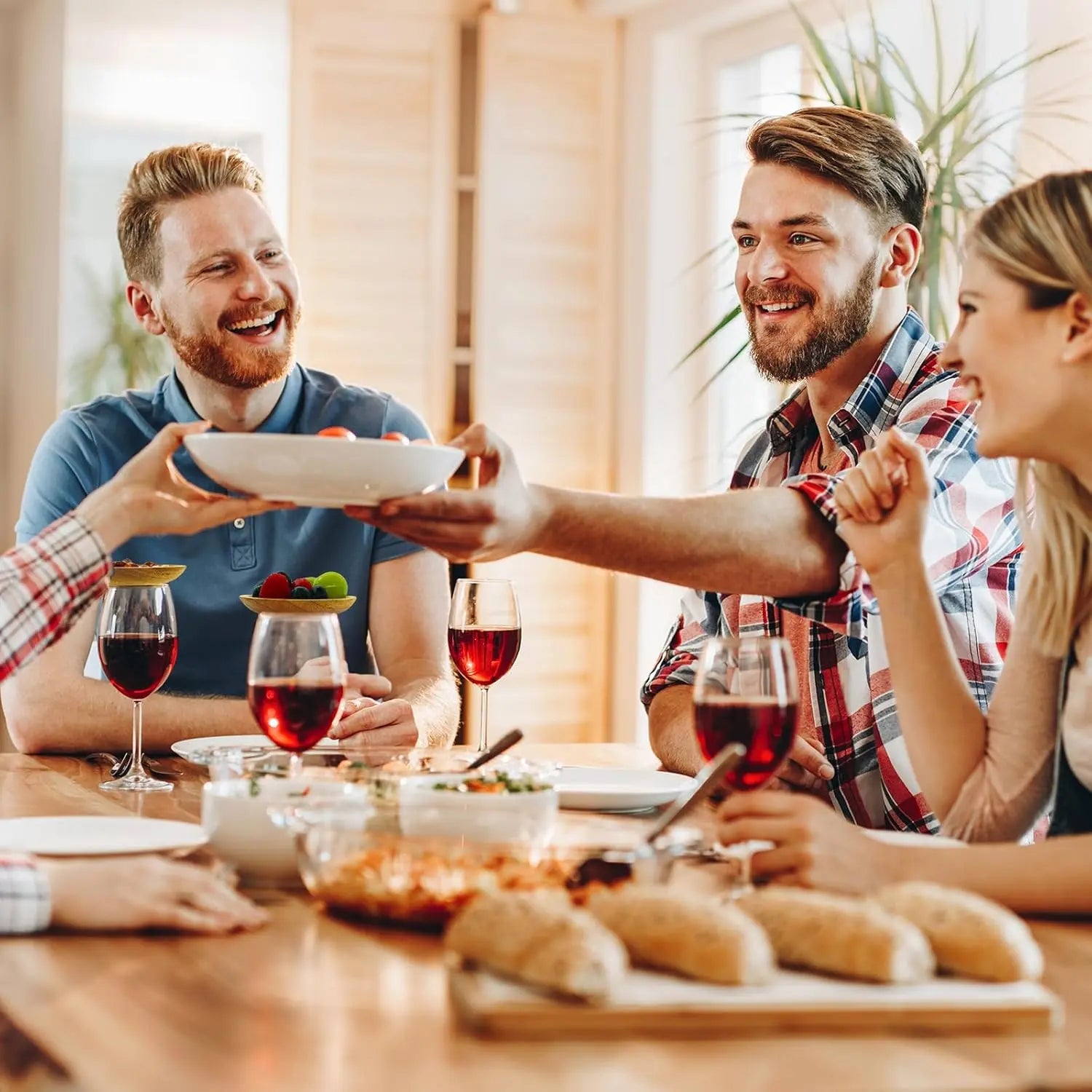 Bambus-Snackaufsätze für Weingläser (4-Stück) Zorenza