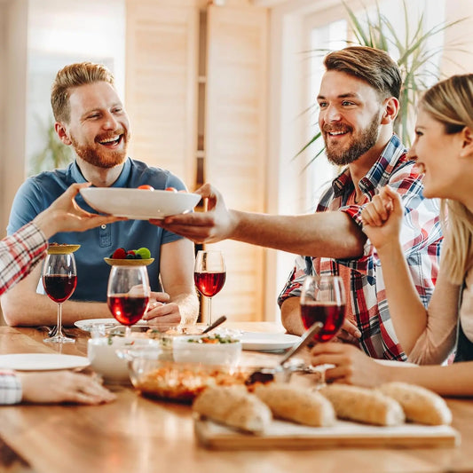 Bambus-Snackaufsätze für Weingläser (4-Stück) Zorenza