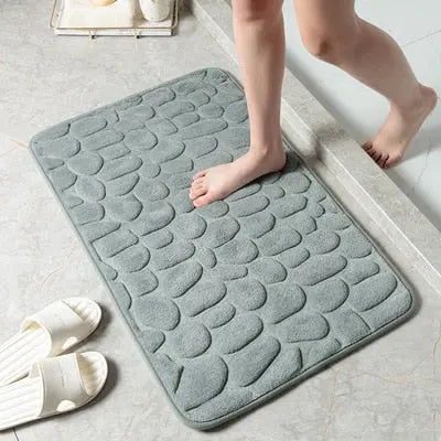 BathMat™ Geprägter Badvorleger mit Kopfsteinpflaster Mivoza Deutschland