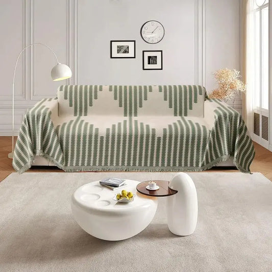 Baumwoll-Chenille-Sofadecke für alle Jahreszeiten – Rutschfest & hautfreundlic Mivoza Deutschland