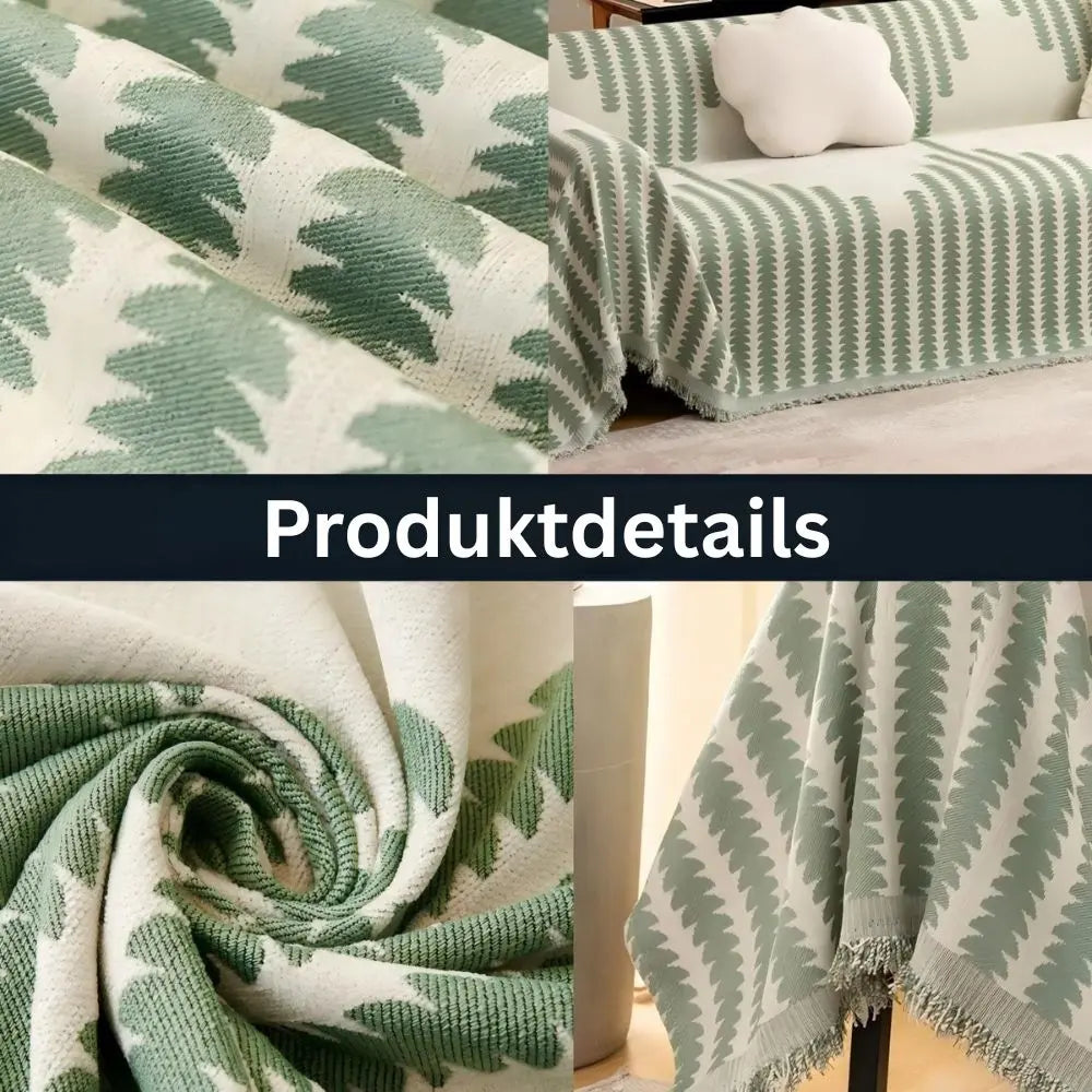 Baumwoll-Chenille-Sofadecke für alle Jahreszeiten – Rutschfest & hautfreundlic Mivoza Deutschland