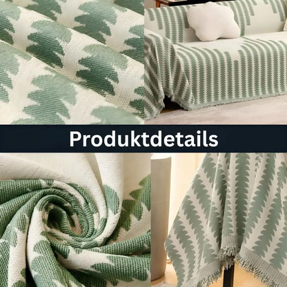 Baumwoll-Chenille-Sofadecke für alle Jahreszeiten – Rutschfest & hautfreundlic Mivoza Deutschland