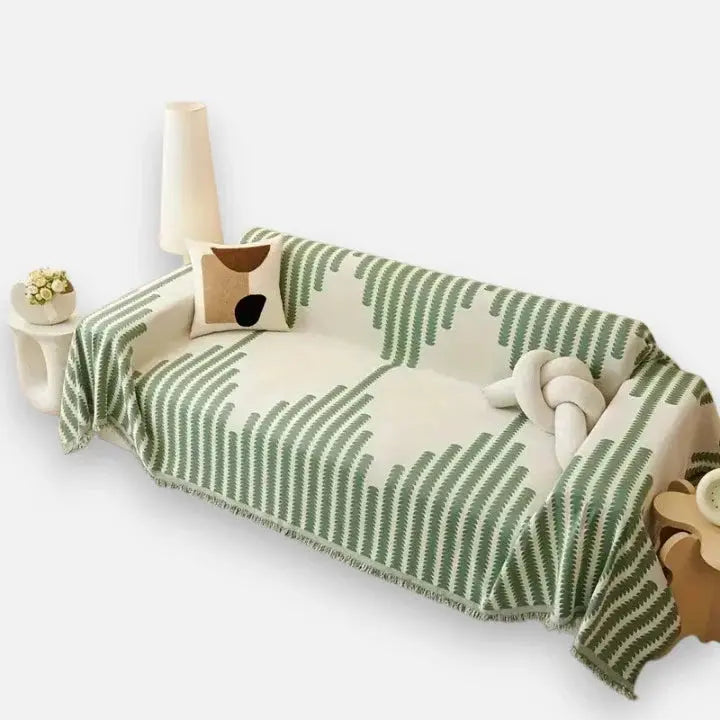 Baumwoll-Chenille-Sofadecke für alle Jahreszeiten – Rutschfest & hautfreundlic Mivoza Deutschland