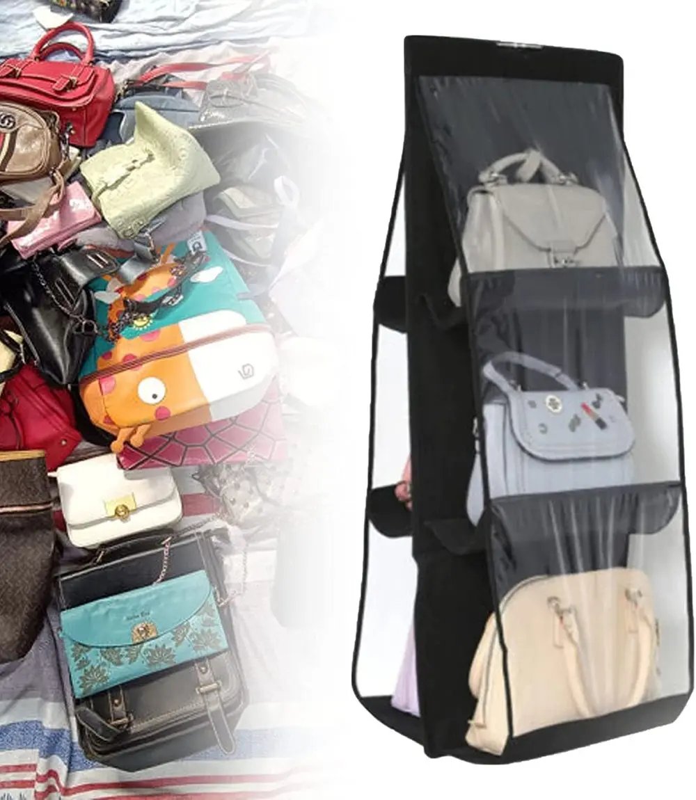 Beidseitige Hängende Aufbewahrungstasche – Sechsschicht-Organizer für Handtaschen Zorenza