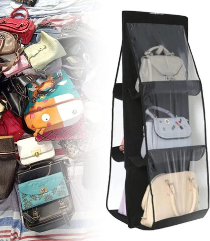 Beidseitige Hängende Aufbewahrungstasche – Sechsschicht-Organizer für Handtaschen Zorenza