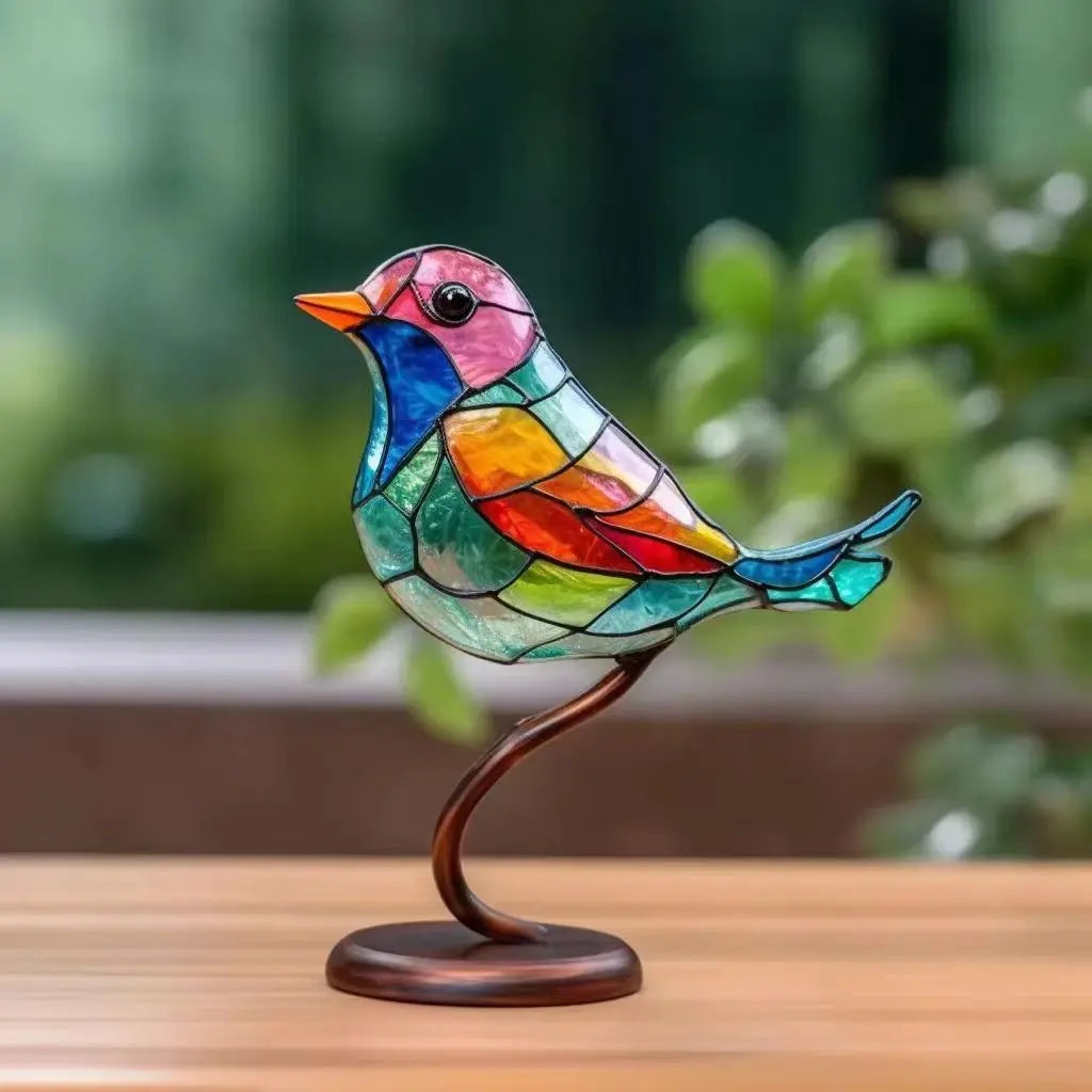 BirdsDecor™ Vögel auf Ästen Buntglasornamente Mivoza Deutschland