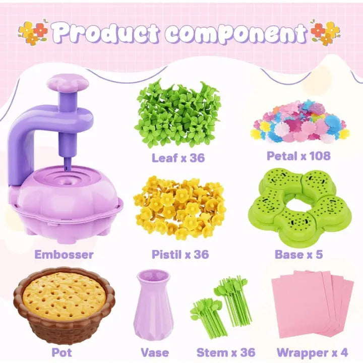 Blumen-Bouquet-Set für Kinder | Kreativ & kindersicher gestalten Zorenza