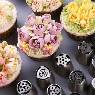 Blumen-Spritzdüsen-Set – Mühelose Tortendekoration Zorenza