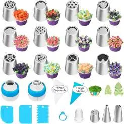 Blumen-Spritzdüsen-Set – Mühelose Tortendekoration Zorenza