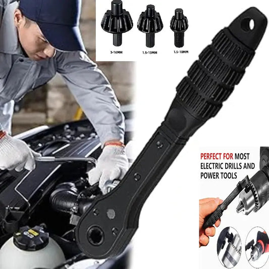 Bohrfutter-Ratschen-Schlüssel | Ergonomisch & kraftvoll für müheloses Arbeiten Zorenza