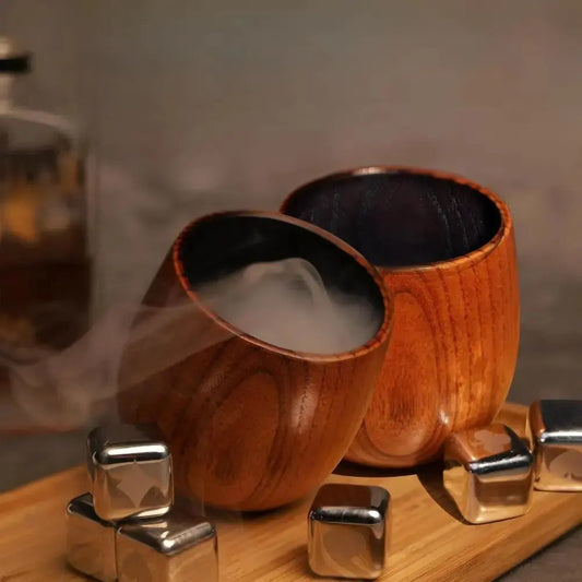 Bourbon Becher Holz — Bewahrt Duft & Geschmack edler Spirituosen Mivoza Deutschland