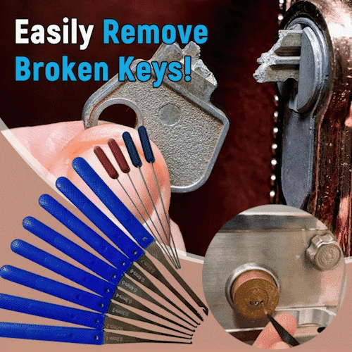 Broken Key Extractor Set – Entfernen Sie mühelos gebrochene Schlüssel aus jedem Schloss! Zorenza