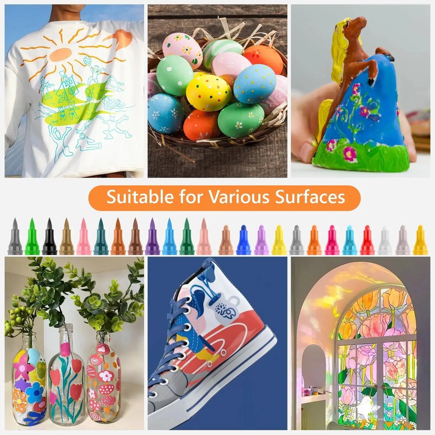 Brushstifte | Metallischer Glanz & flexible Pinselspitze Zorenza