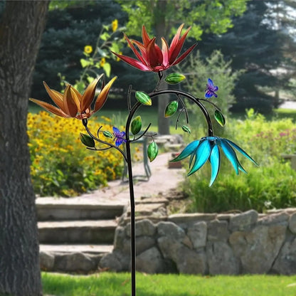 Bunter Garten-Windspinner – Faszinierende Blumendekoration Zorenza