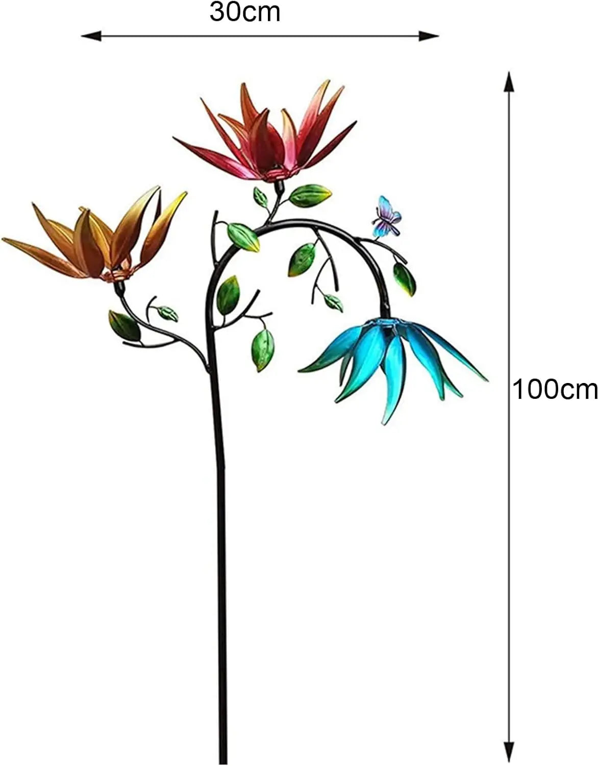 Bunter Garten-Windspinner – Faszinierende Blumendekoration Zorenza