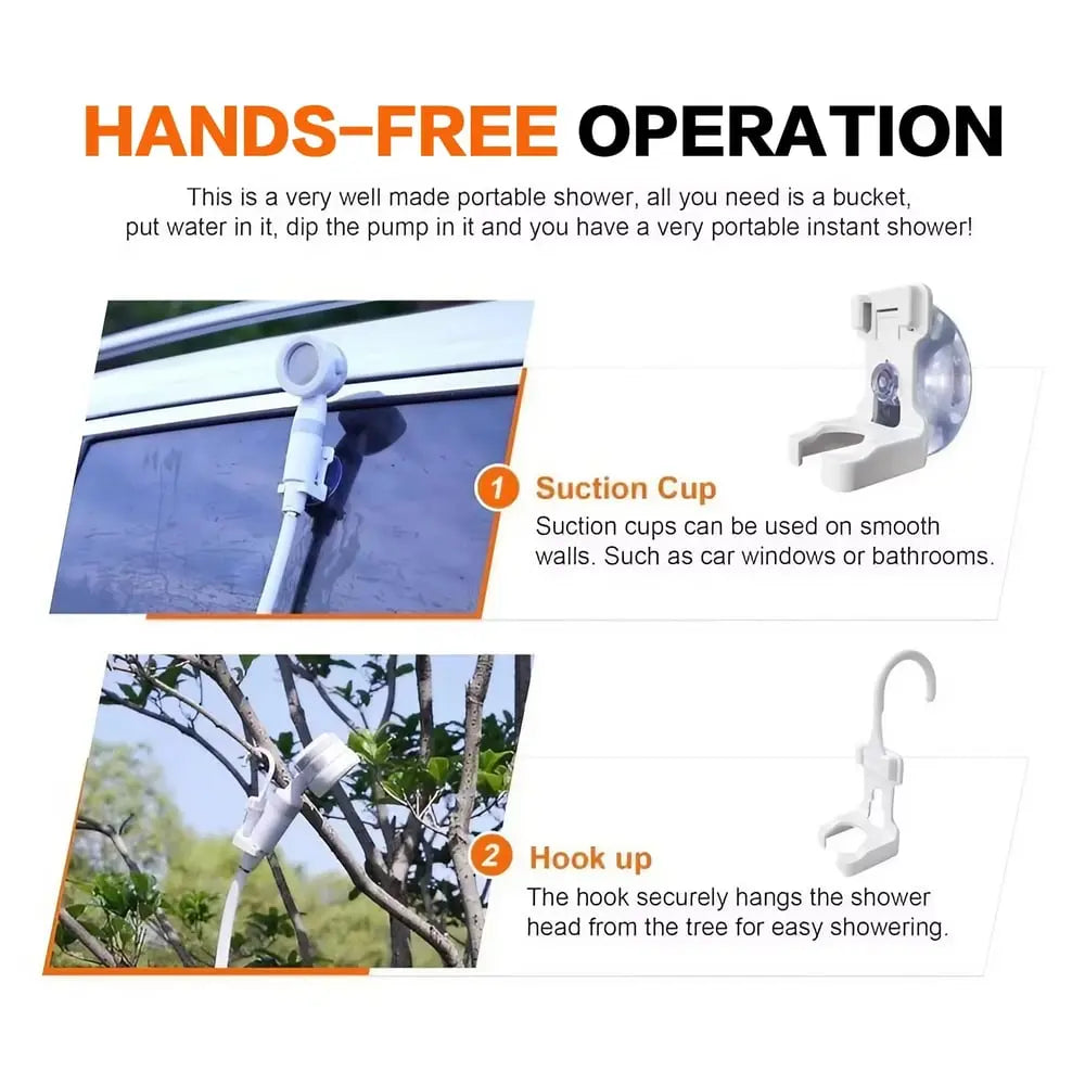 Campingdusche | Kabellos, kompakt & flexibel einsetzbar Zorenza