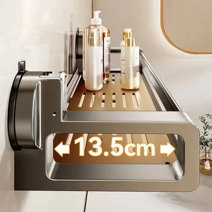 Carbonstahl-Badablage Zorenza