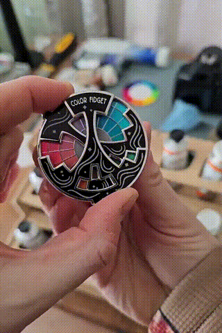 Color Fidget Enamel Pin(A Wheel Of Twenty Hues) Mivoza Deutschland