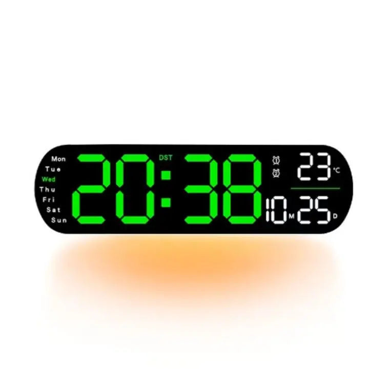 Digitale Wanduhr Großes LED-Display mit Fernbedienung Zorenza