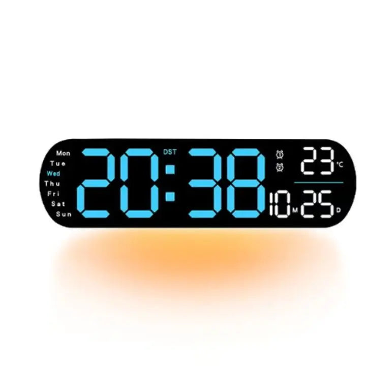 Digitale Wanduhr Großes LED-Display mit Fernbedienung Zorenza