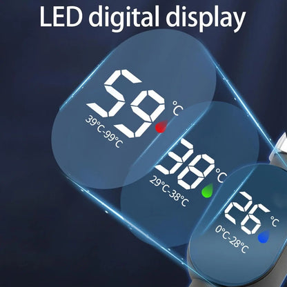 Digitales Duschthermometer | Präzise Temperaturkontrolle mit LED-Display Zorenza