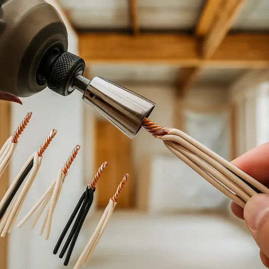 Drahtverdrill-Aufsatz für Bohrmaschinen | Edelstahl, 2er Set Zorenza