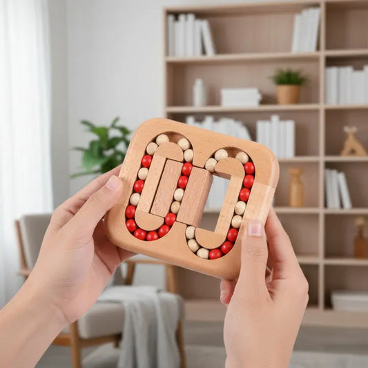 Drehbares Holzpuzzle