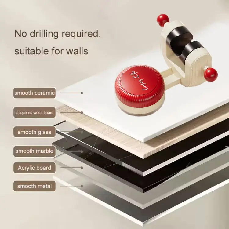 Duschkopfhalterung | flexible 360°-Drehung ohne Bohren Zorenza