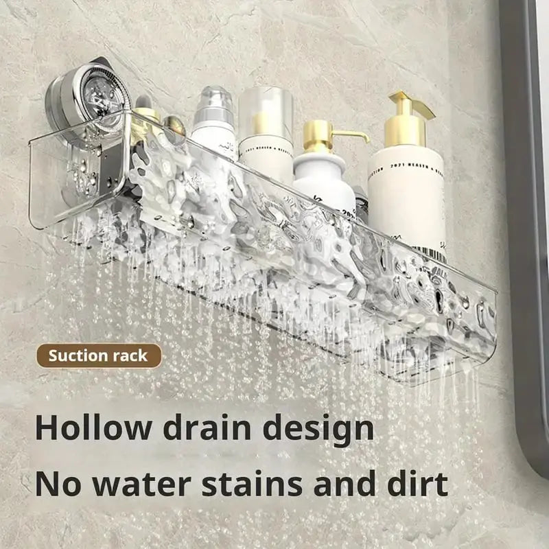 Duschkorb | Transparenter Saugnapf, ohne Bohren Zorenza