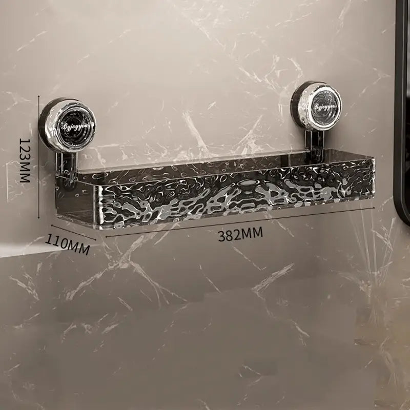 Duschkorb | Transparenter Saugnapf, ohne Bohren Zorenza