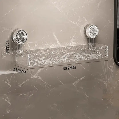 Duschkorb | Transparenter Saugnapf, ohne Bohren Zorenza