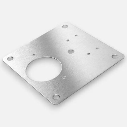 Edelstahl-Montageplatten für Möbelscharniere (10-tlg.) Zorenza