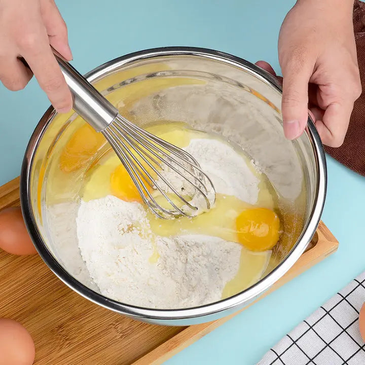 Edelstahl-Rührschüsseln – 5-teiliges Set