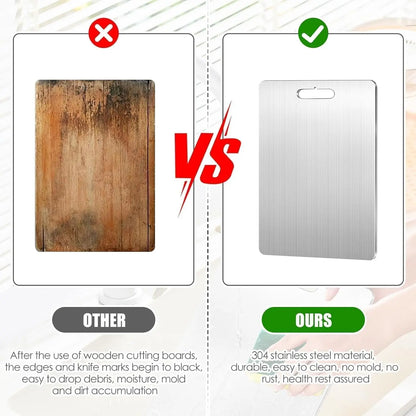 Edelstahl Schneidebrett | Hygienisch & messerschonend, rostfrei Zorenza
