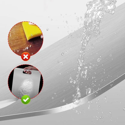 Edelstahl Schneidebrett | Hygienisch & messerschonend, rostfrei Zorenza