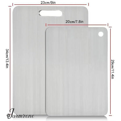 Edelstahl Schneidebrett | Hygienisch & messerschonend, rostfrei Zorenza