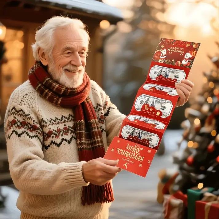 Eleganter Weihnachtsumschlag – für Geld & Gutscheine Zorenza