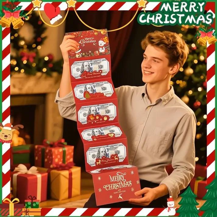 Eleganter Weihnachtsumschlag – für Geld & Gutscheine Zorenza