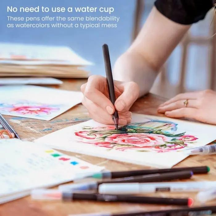 Elegantes Aquarellpinsel-Set – Kreatives Malen ohne Aufwand Zorenza