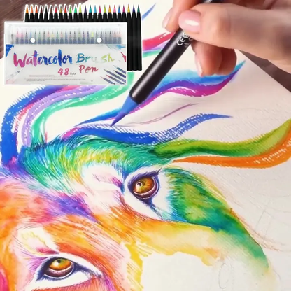 Elegantes Aquarellpinsel-Set – Kreatives Malen ohne Aufwand Zorenza