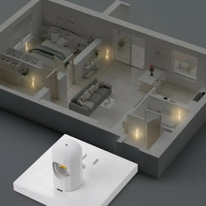 Elegantes Nachtlicht: Sanfte Sicherheit im Flur. Automatisch & einfach für Ihr Zuhause. Zorenza