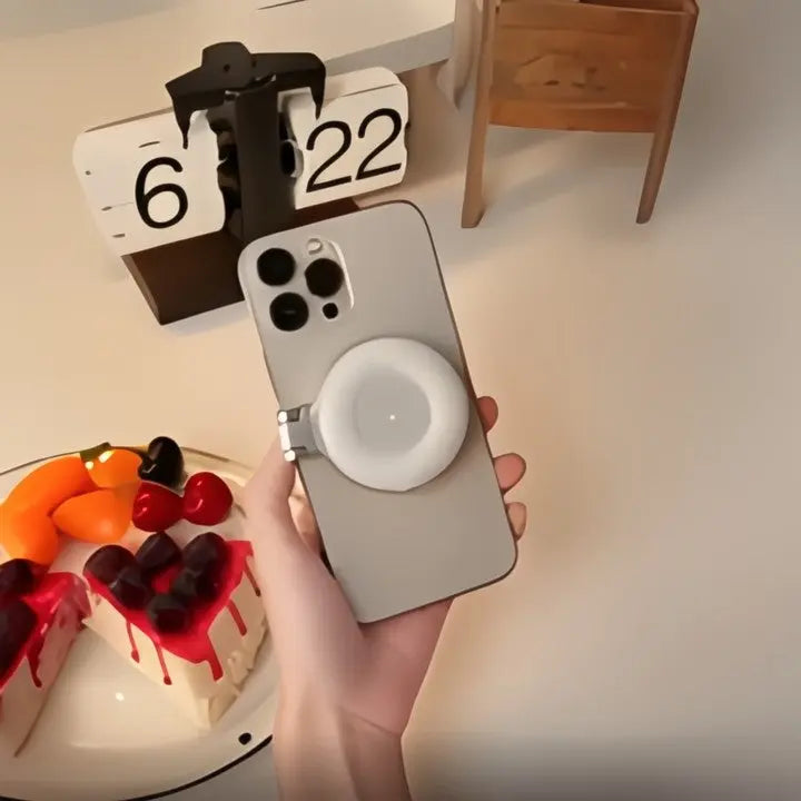 Elegantes Selfie-Licht mit Spiegel und variabler Helligkeit Zorenza