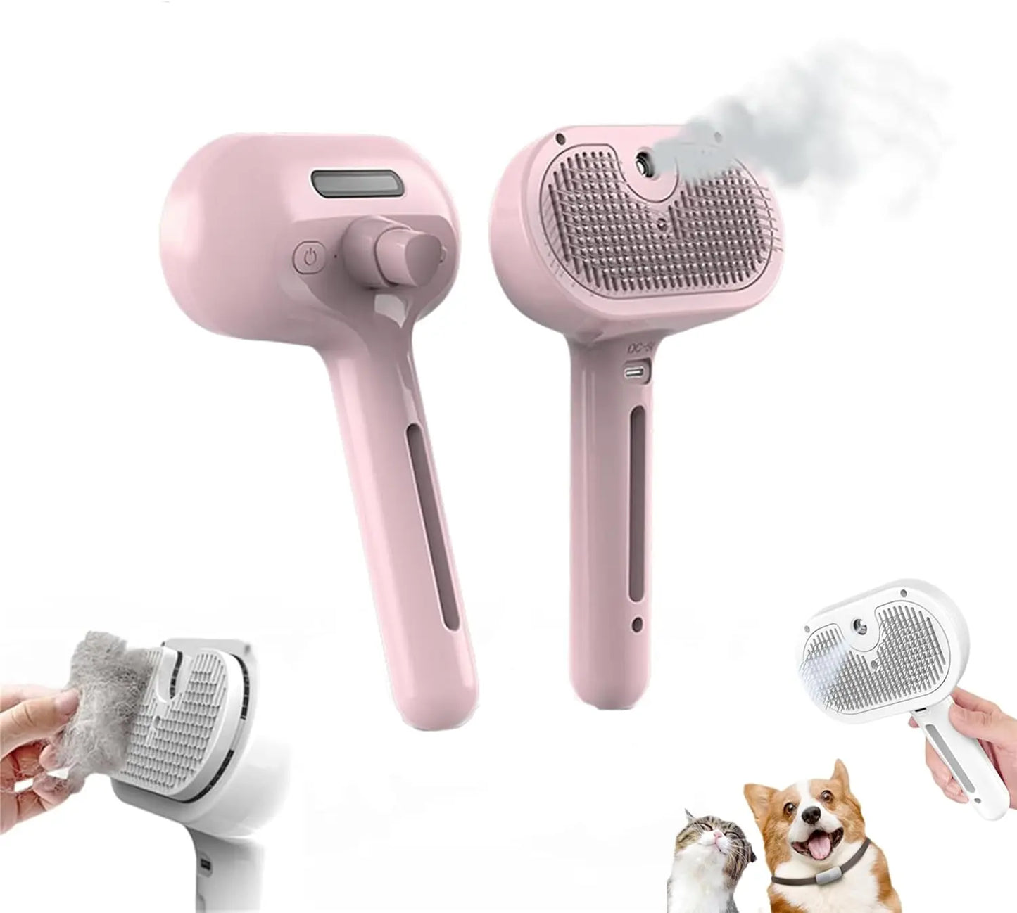 Elektrische Fellbürste | Kabellos mit sanftem Dampfspray Zorenza