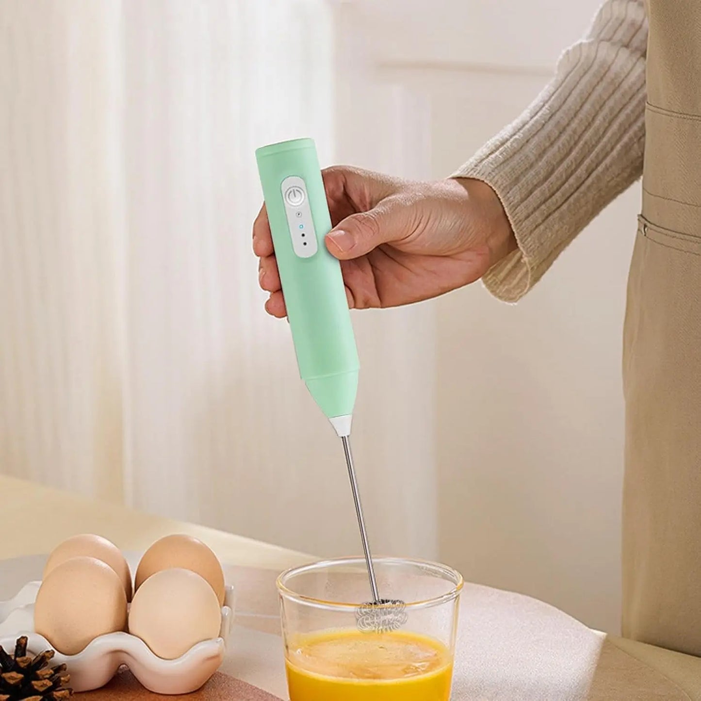 Elektrischer Milchaufschäumer | Kabellos & Leise in Sekundenschnelle Zorenza