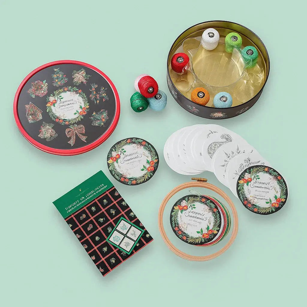 Enchanted Christmas Stickerei-Set – Festliche Motive kreativ gestalten