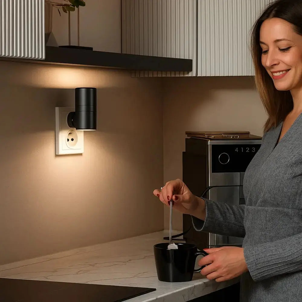 Dimmbares LED-Nachtlicht mit Steckdose – Automatisch & energiesparend Mivoza Deutschland