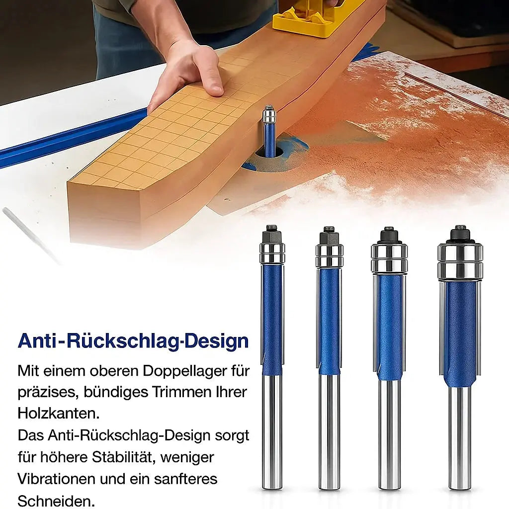 Entgrat- und Polierwerkzeug | 4-teiliges Set, präzise & langlebig